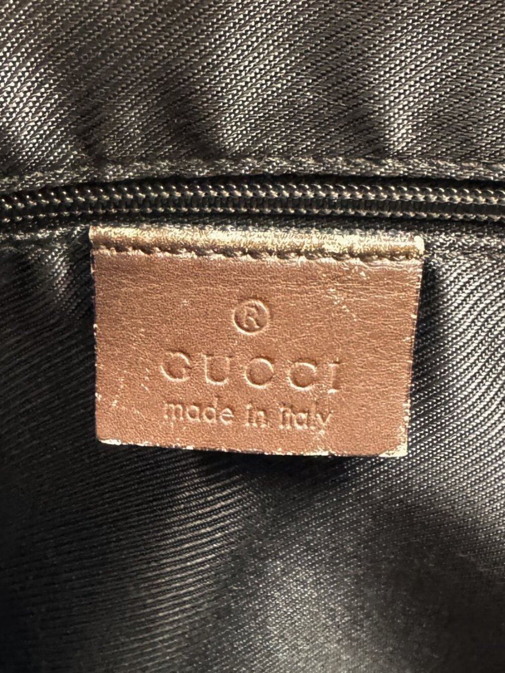 Vintage Gucci GG Monogram Canvas Leather Tote Shoulder Bag - Picture 12 of 12